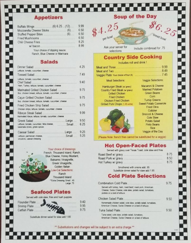 Lil Rebel Family Restaurant Menu 7